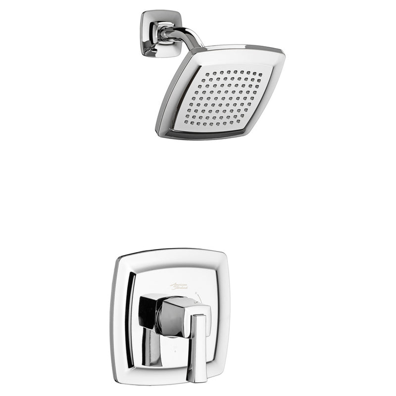 American Standard Townsend 2.5 gpm/9.5L/min Shower Trim Kit With Rain Showerhead Double Ceramic Pressure Balance Cartridge With