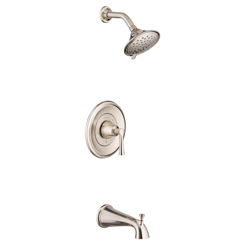 American Standard Estate 2.5 gpm/9.5 L/min Tub and Shower Trim Kit With 3-Function Showerhead, Double Ceramic Pressure Balance C