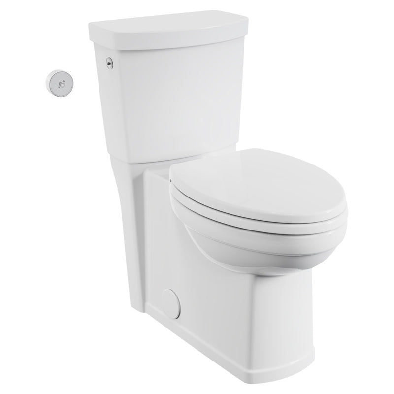 American Standard Estate Touchless Skirted Two-Piece 1.28 gpf/4.8 Lpf Chair Height Elongated Toilet With Seat