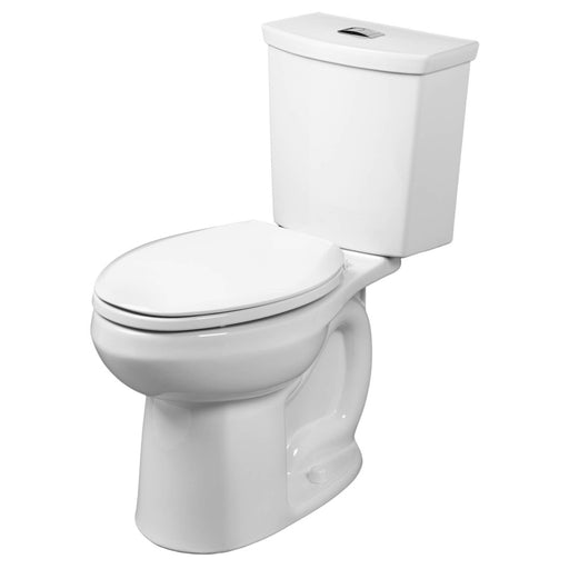 American Standard H2Option Two-Piece Dual Flush 1.28 gpf/4.8 Lpf and 0.92 gpf/3.5 Lpf Standard Height Elongated Toilet Less Seat