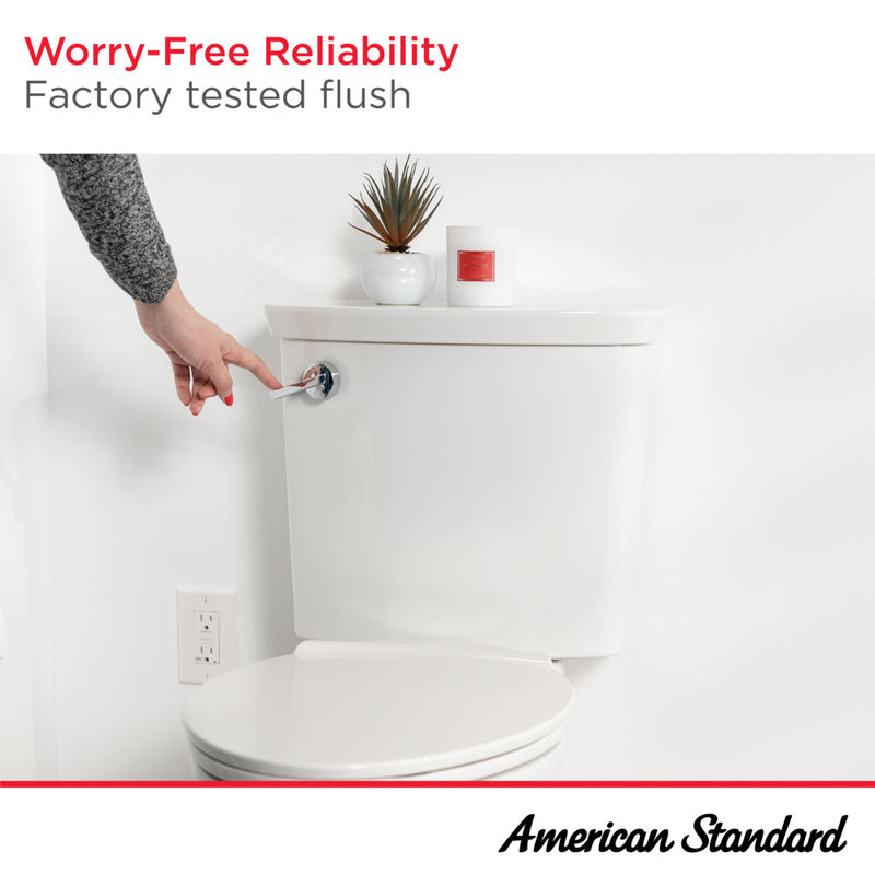 American Standard Colony 3 Two-Piece 1.28 gpf/4.8 Lpf Chair-Height Elongated 10-Inch Rough Toilet Less Seat