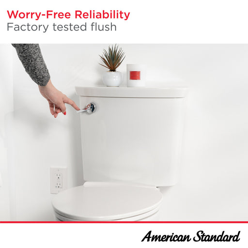 American Standard Colony 3 Two-Piece 1.28 gpf/4.8 Lpf Chair-Height Elongated 10-Inch Rough Toilet Less Seat