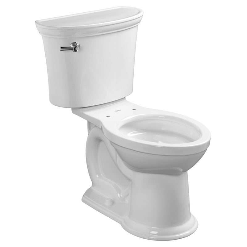 American Standard Heritage VorMax Two-Piece 1.28 gpf/4.8 Lpf Chair Height Elongated Toilet less Seat