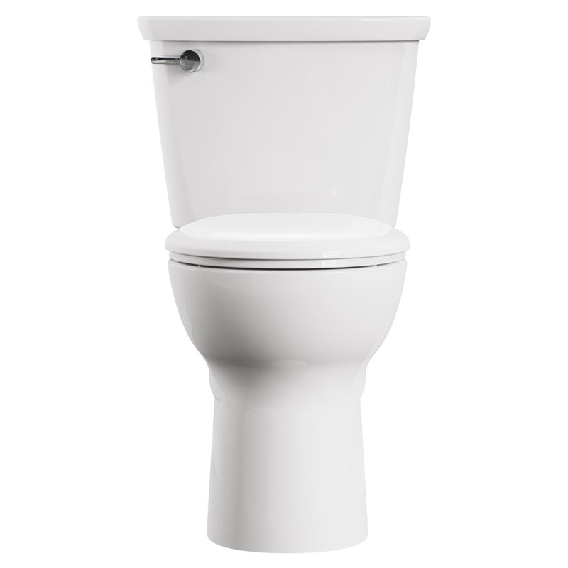 American Standard Cadet Pro Two-Piece 1.6 gpf/6.0 Lpf Chair Height Round Front 10-Inch Rough Toilet Less Seat