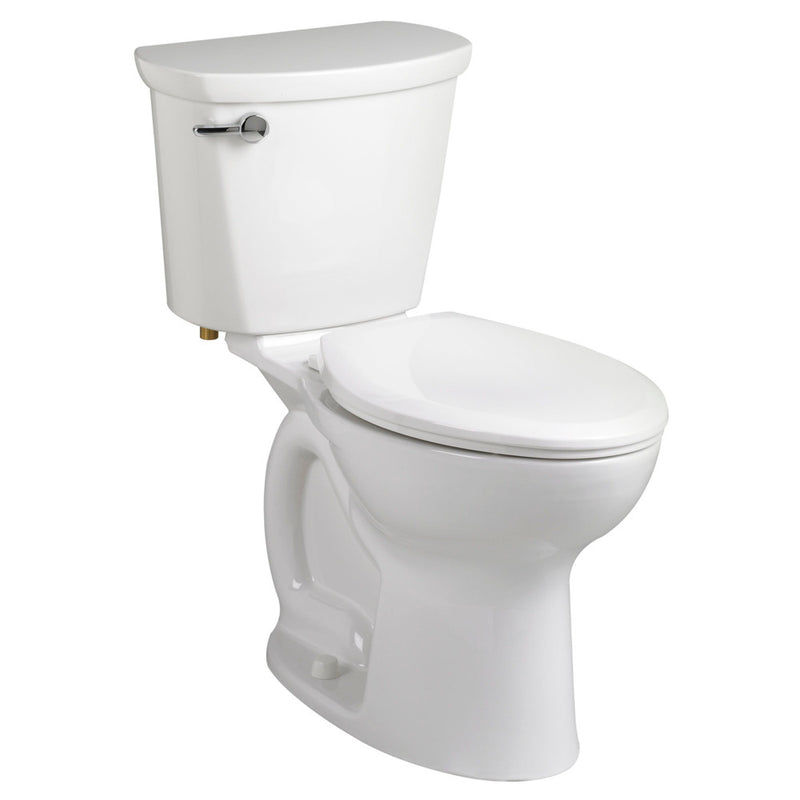 American Standard Cadet Pro Two-Piece 1.28 gpf/4.8 Lpf Chair Height Round Front 10-Inch Rough Toilet Less Seat