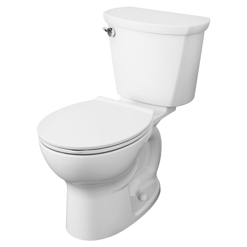 American Standard Cadet Pro Two-Piece 1.28 gpf/4.8 Lpf Standard Height Round Front 10-Inch Rough Toilet Less Seat