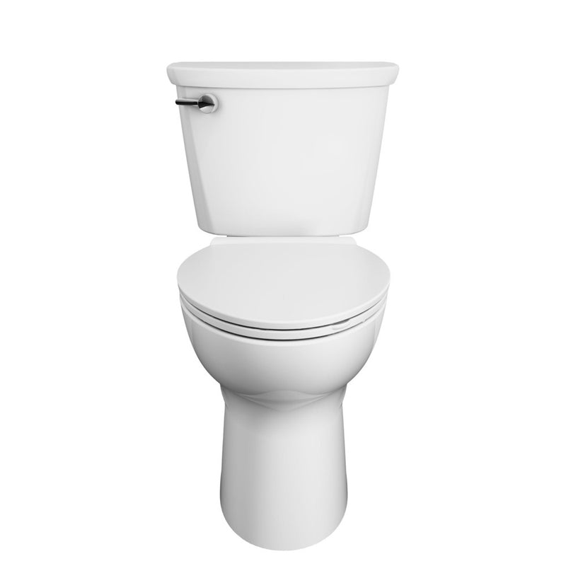 American Standard Cadet Pro Two-Piece 1.6 gpf/6.0 Lpf Compact Chair Height Elongated Toilet Less Seat