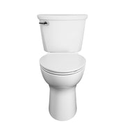 American Standard Cadet Pro Two-Piece 1.28 gpf/4.8 Lpf Compact Chair Height Elongated Toilet Less Seat