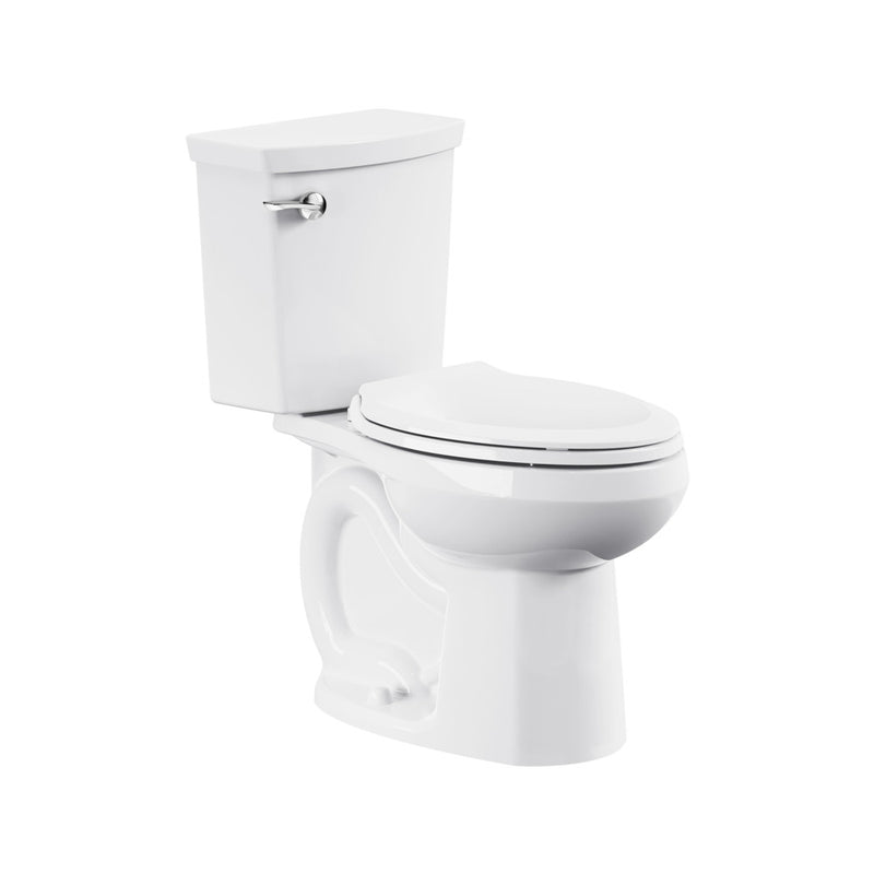 American Standard H2Optimum Two-Piece 1.1 gpf/4.2 Lpf Chair Height Elongated Toilet Less Seat