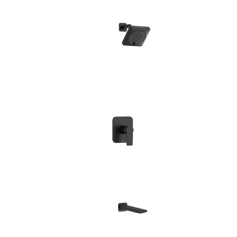 Riobel Fresk Shower System with Shower Head and Tub Spout KIT4744FR