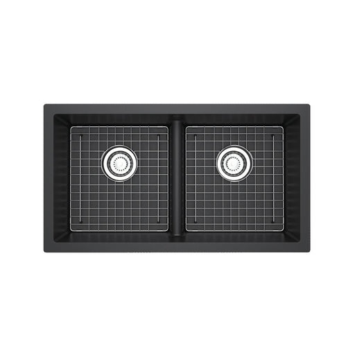 Riobel Fonsa FAUM3318LD 33" Double Bowl Undermount Quartz Kitchen Sink