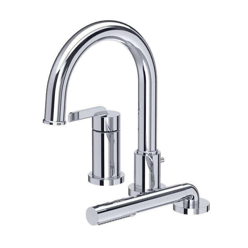 Riobel Authentica TAU16 3-Hole Pressure Balance Deck Mount Tub Filler Trim