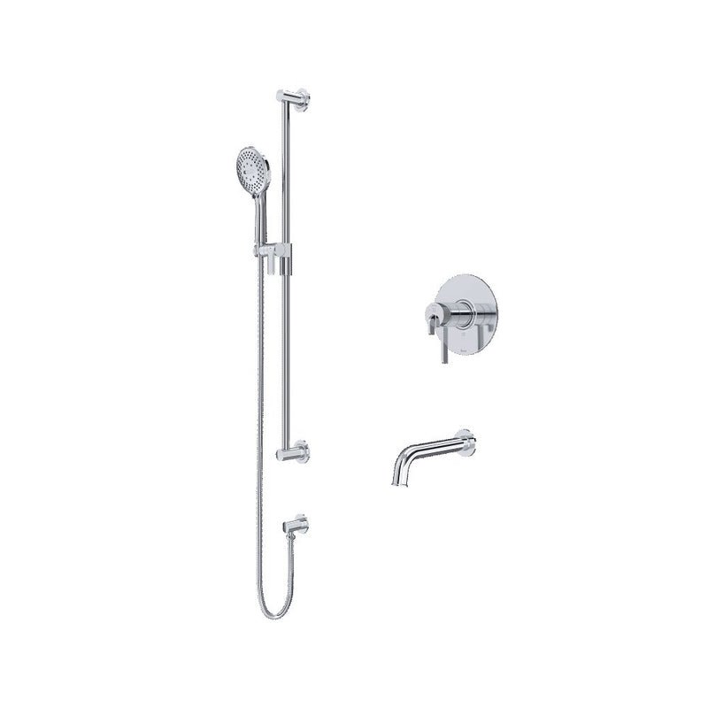Riobel Authentica 2-Way Shower System Trim with Spout and Hand Shower Rail TKIT1244AU