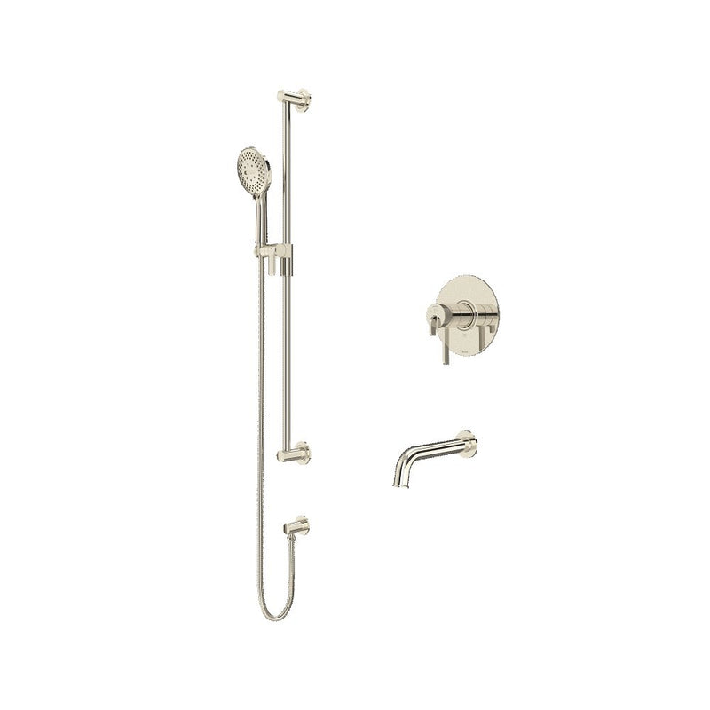 Riobel Authentica 2-Way Shower System Trim with Spout and Hand Shower Rail TKIT1244AU
