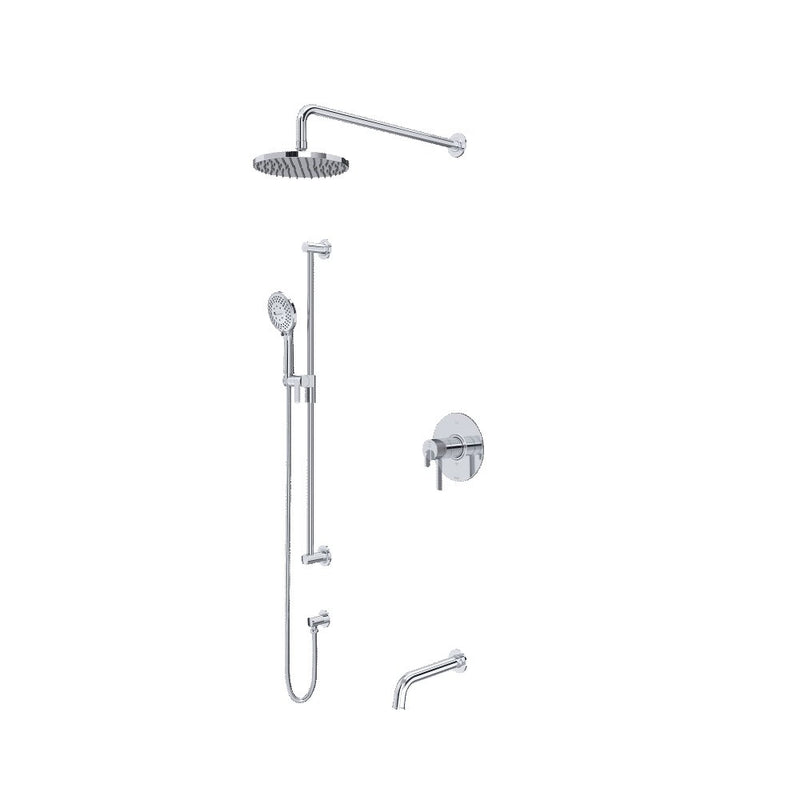 Riobel Authentica 3-Way Shower System Trim with Hand Shower Rail Shower Head and Spout TKIT1345AU