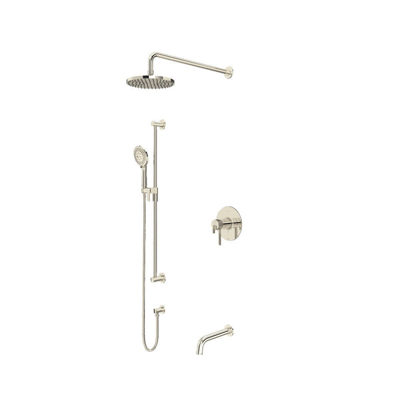 Riobel Authentica 3-Way Shower System Trim with Hand Shower Rail Shower Head and Spout TKIT1345AU