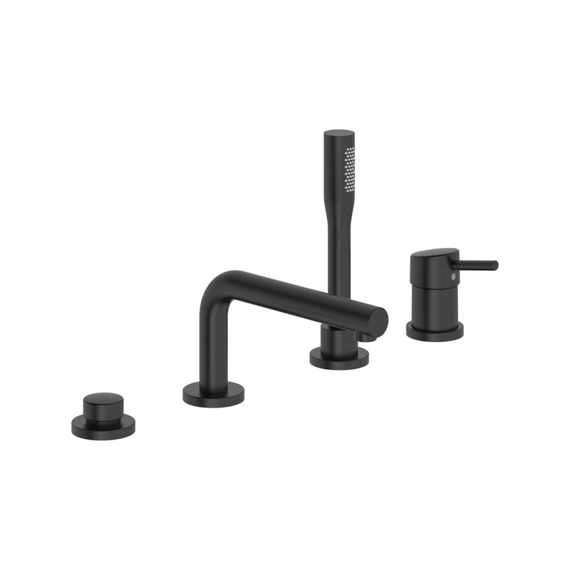 Grohe 19576 Concetto 4-Hole Single-Handle Deck Mount Roman Tub Faucet with 6.6 L/min - 1.75 GPM Hand Shower