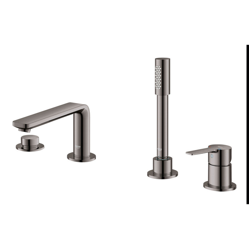 Grohe 19577 Lineare 4-Hole Single-Handle Deck Mount Roman Tub Faucet with 6.6 L/min - 1.75 GPM Hand Shower
