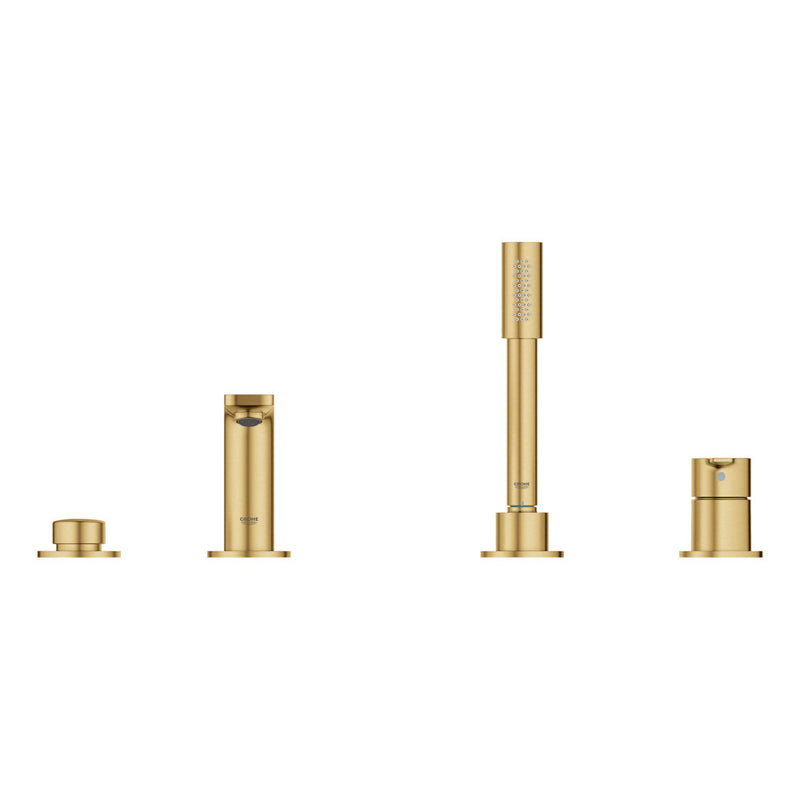 Grohe 19577 Lineare 4-Hole Single-Handle Deck Mount Roman Tub Faucet with 6.6 L/min - 1.75 GPM Hand Shower