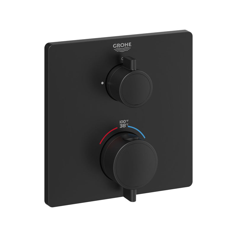 Grohe 24110 Grohtherm Single Function 2-Handle Thermostatic Valve Trim