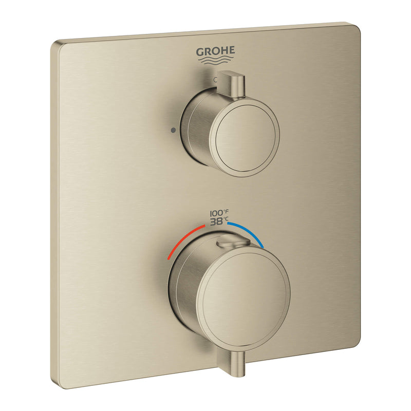 Grohe 24111 Grohtherm Dual Function 2-Handle Thermostatic Valve Trim