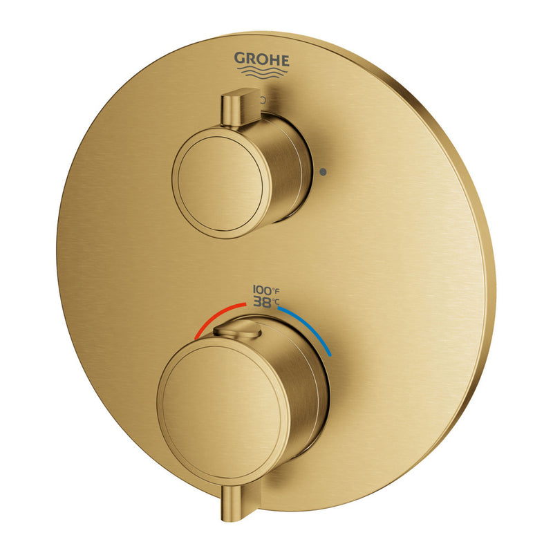 Grohe 24133 Grohtherm Dual Function 2-Handle Thermostatic Valve Trim