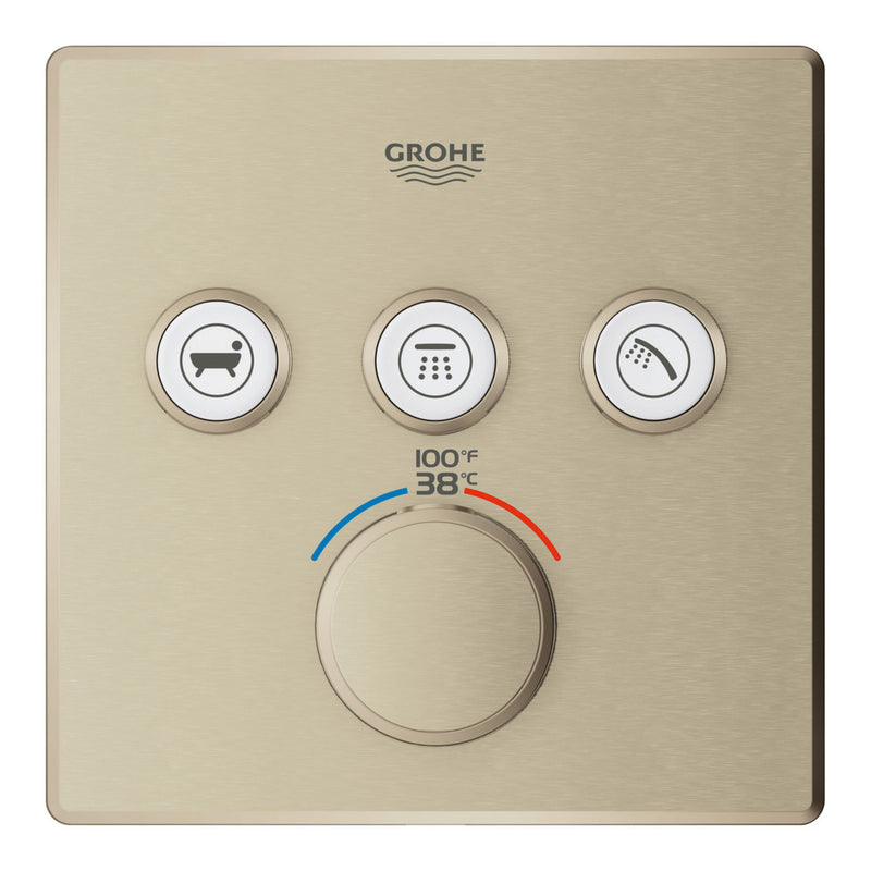 Grohe 29142 Grohtherm Triple Function Thermostatic Valve Trim