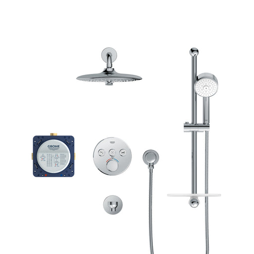 Grohe 103017 Eurosmart Euphoria SmartControl Thermostatic Triple Function Shower Kit