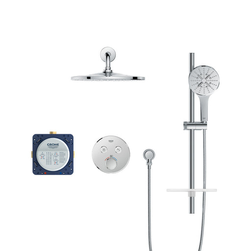 Grohe 103070 Rainshower SmartControl Thermostatic Dual Function Shower Kit 