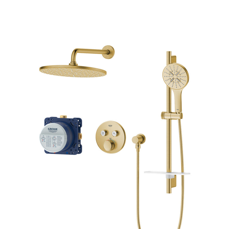 Grohe 103070 Rainshower SmartControl Thermostatic Dual Function Shower Kit