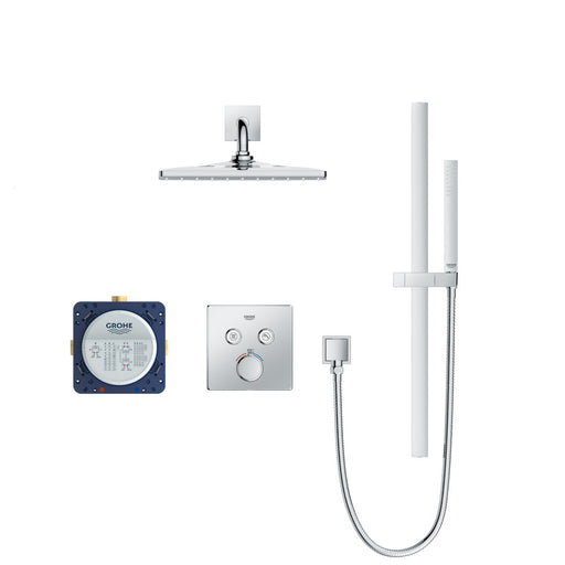 Grohe 103081 Rainshower SmartControl Thermostatic Dual Function Shower Kit 