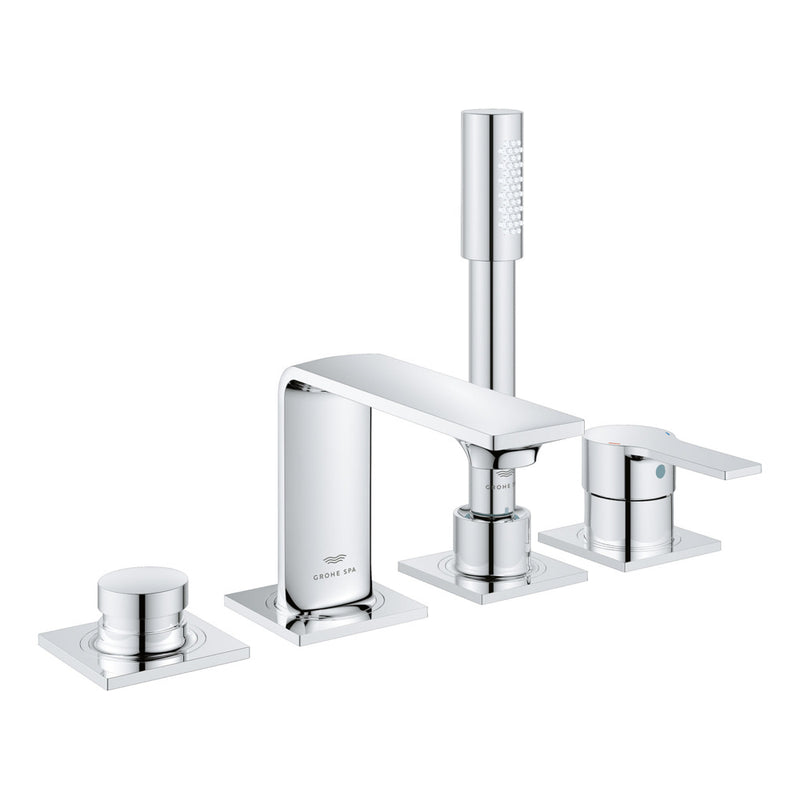 Grohe 19316 Allure New 4-Hole Single-Handle Deck Mount Roman Tub Faucet with 1.75 GPM Hand Shower