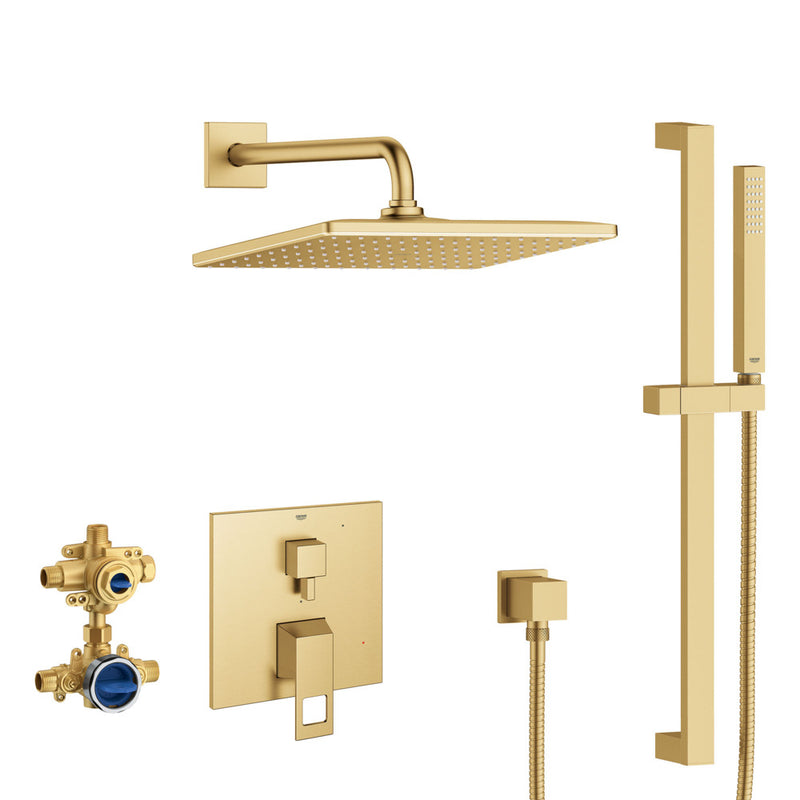 Grohe 29432 Eurocube Pressure Balance Rain Shower Set