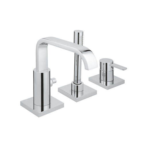 Grohe 19302 Allure 3-Hole Single-Handle Deck Mount Roman Tub Faucet with Hand Shower