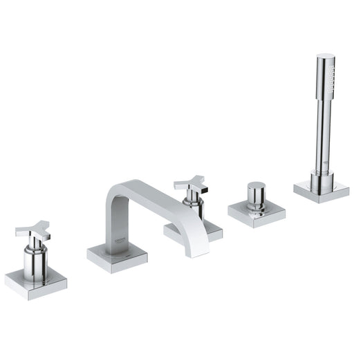 Grohe 25083 Allure 5-Hole 2-Handle Deck Mount Roman Tub Faucet with 6.6 L/min - 1.75 GPM Hand Shower