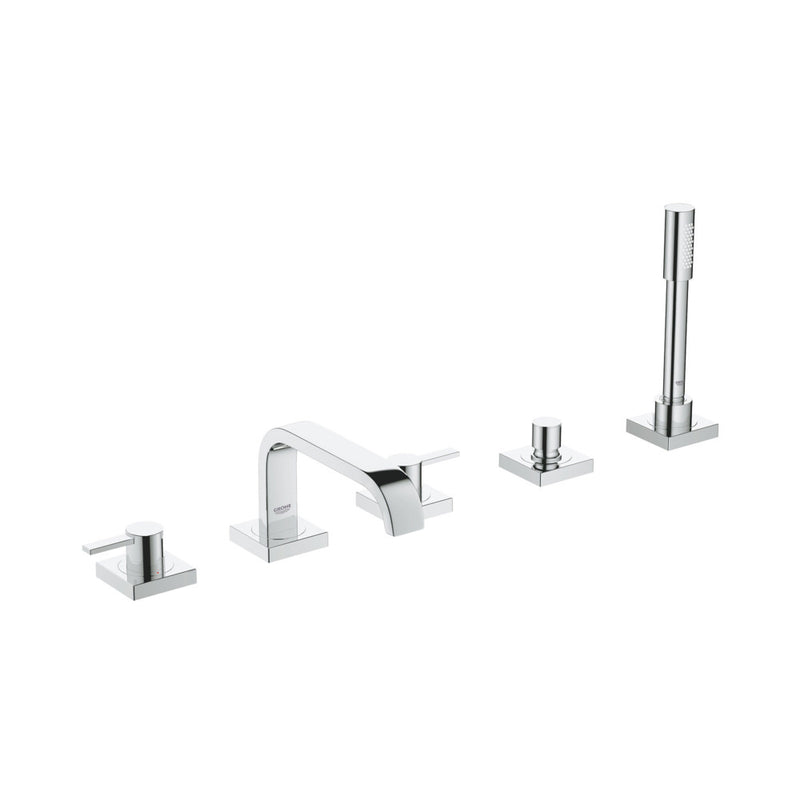 Grohe 25097 Allure 5-Hole 2-Handle Deck Mount Roman Tub Faucet with 6.6 L/min - 1.75 GPM Hand Shower