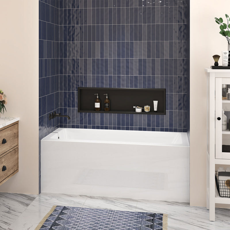 Zitta Baya I alcove skirt bath 60'' x 30'' left
