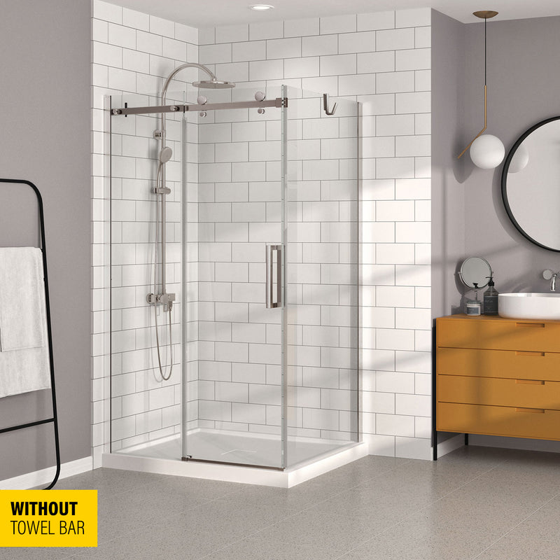Zitta Bellini 2.0 Bellini 32 brushed nickel clear return panel