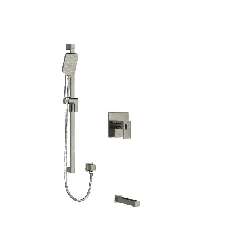 Riobel Kubik 2-Way Shower System Trim with Spout and Hand Shower Rail  TKIT1244US