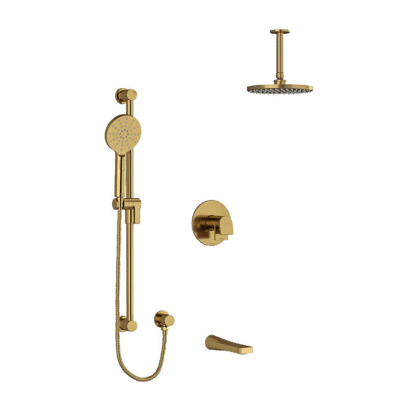 Riobel Ode 3-Way Shower System Trim with Hand Shower Rail, Shower Head and Spout TKIT1345OD