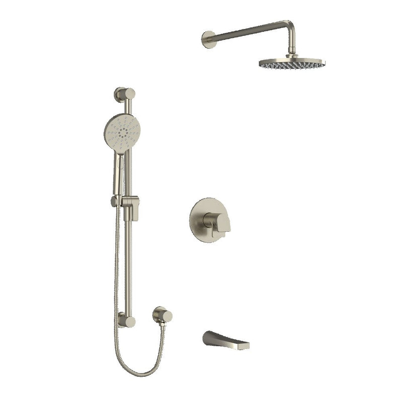 Riobel Ode 3-Way Shower System Trim with Hand Shower Rail, Shower Head and Spout TKIT1345OD