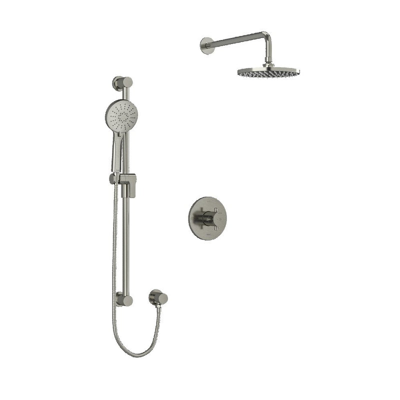Riobel Edge 2-Way Shower System Trim with Hand Shower and Shower Head TKIT323EDTM