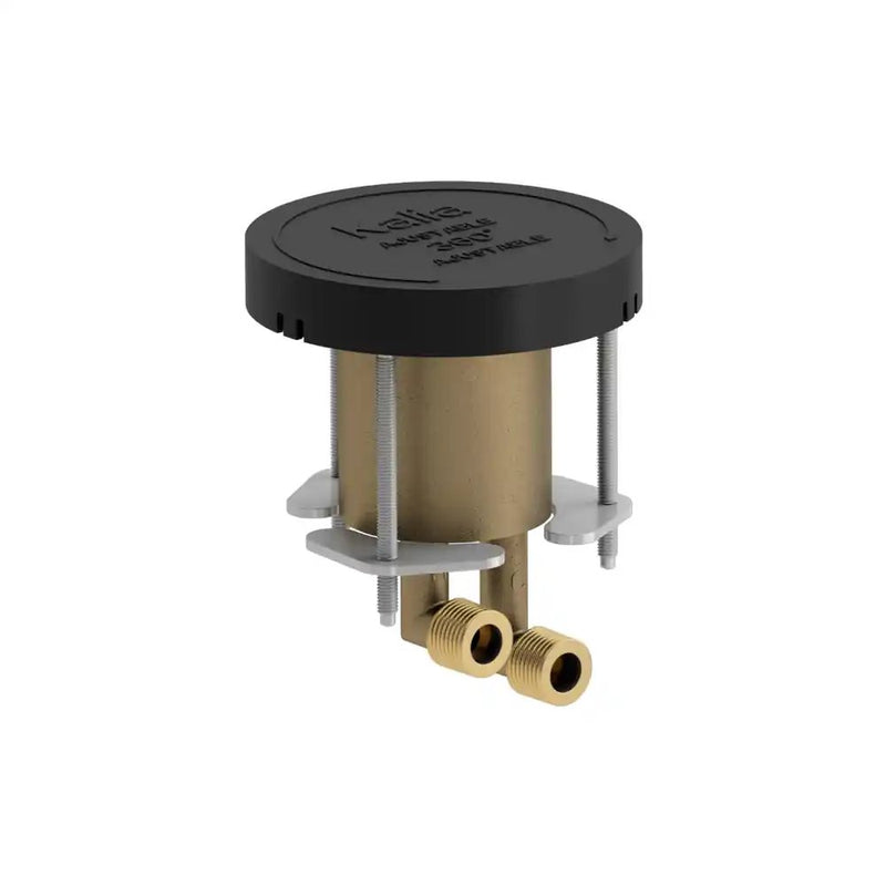 Kalia Rough-In Floormount Tub Filler With Handshower And Test Cap