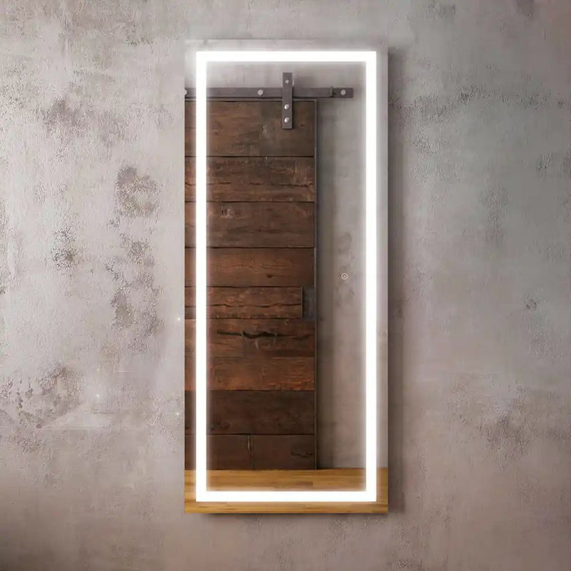 Kalia Effect Walk-In Rect. Led Lighting Mirror 24 X 56 With Frosted Strip Inside And 2-Tones Touch Switch