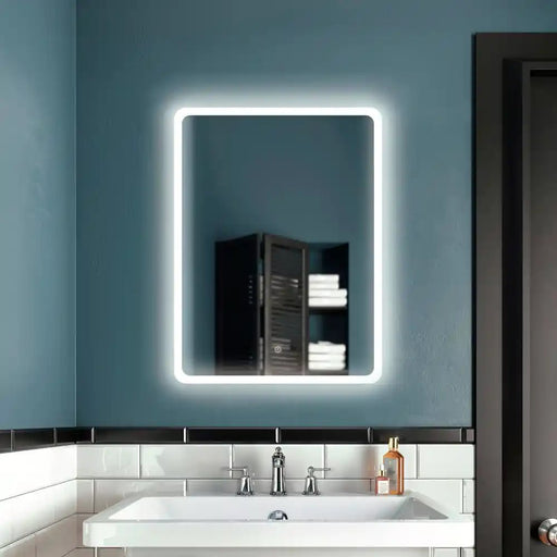 Kalia Profila Rect. Led Lighting Mirror 24 X 32 With Frosted Strip Edge And 2-Tones Touch Switch