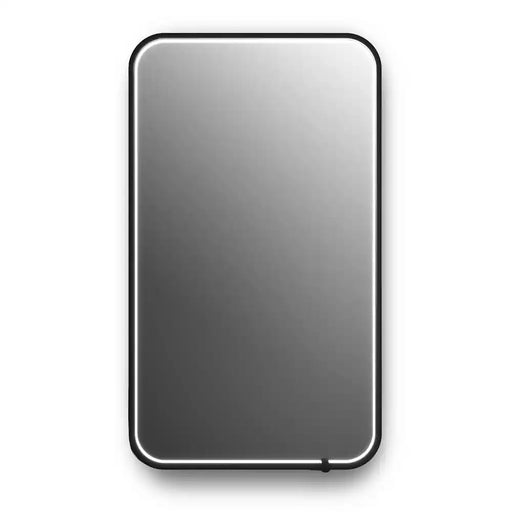 Kalia Nox Rectangular Rounded Corners Led Lighting Mirror 22 X 38 With Touch Switch For Color Temperature Control