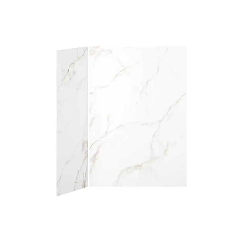 Kalia 60X32 Gold Minerals 60X32 2-Panel Shower Wall Kit For Corner Installation - Gold Minerals Gloss