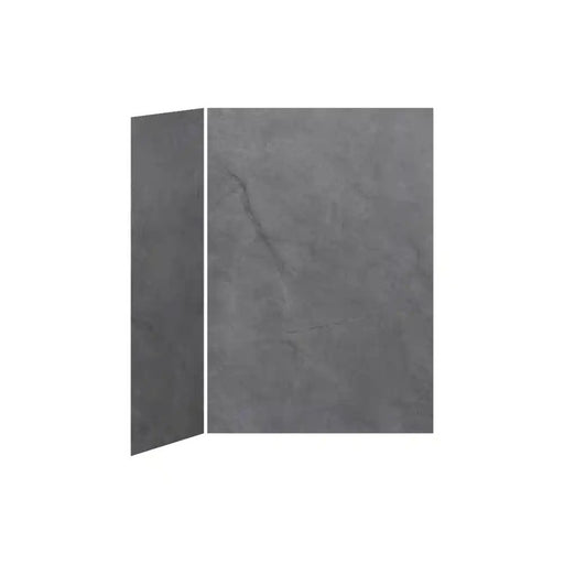 Kalia 60X32 Concrete 60X32 2-Panel Shower Wall Kit For Corner Installation - Concrete