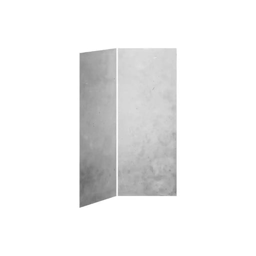 Kalia 36X36 Concrete 36X36 2-Panel Shower Wall Kit For Corner Installation - Concrete Gloss