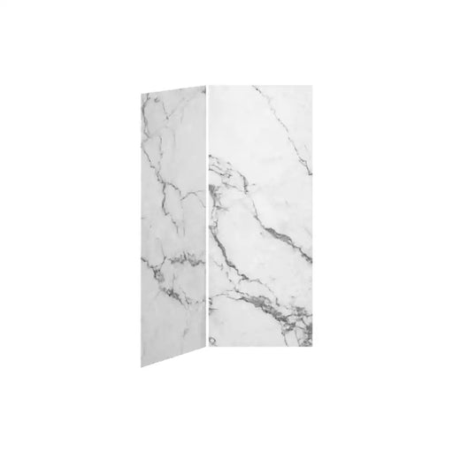 Kalia 36X36 Minerals 36X36 2-Panel Shower Wall Kit For Corner Installation - Minerals Gloss